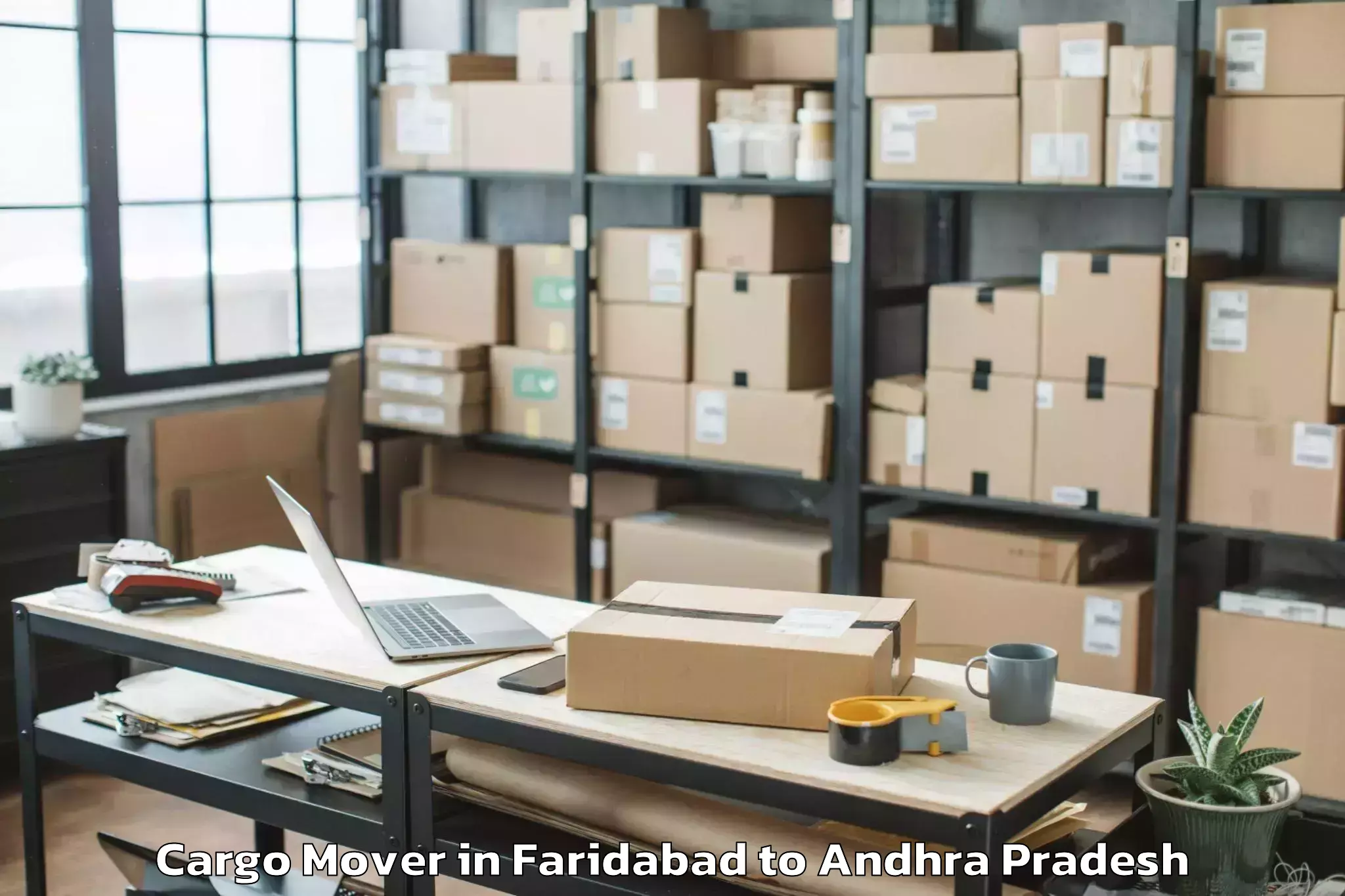 Book Your Faridabad to Kathipudi Cargo Mover Today